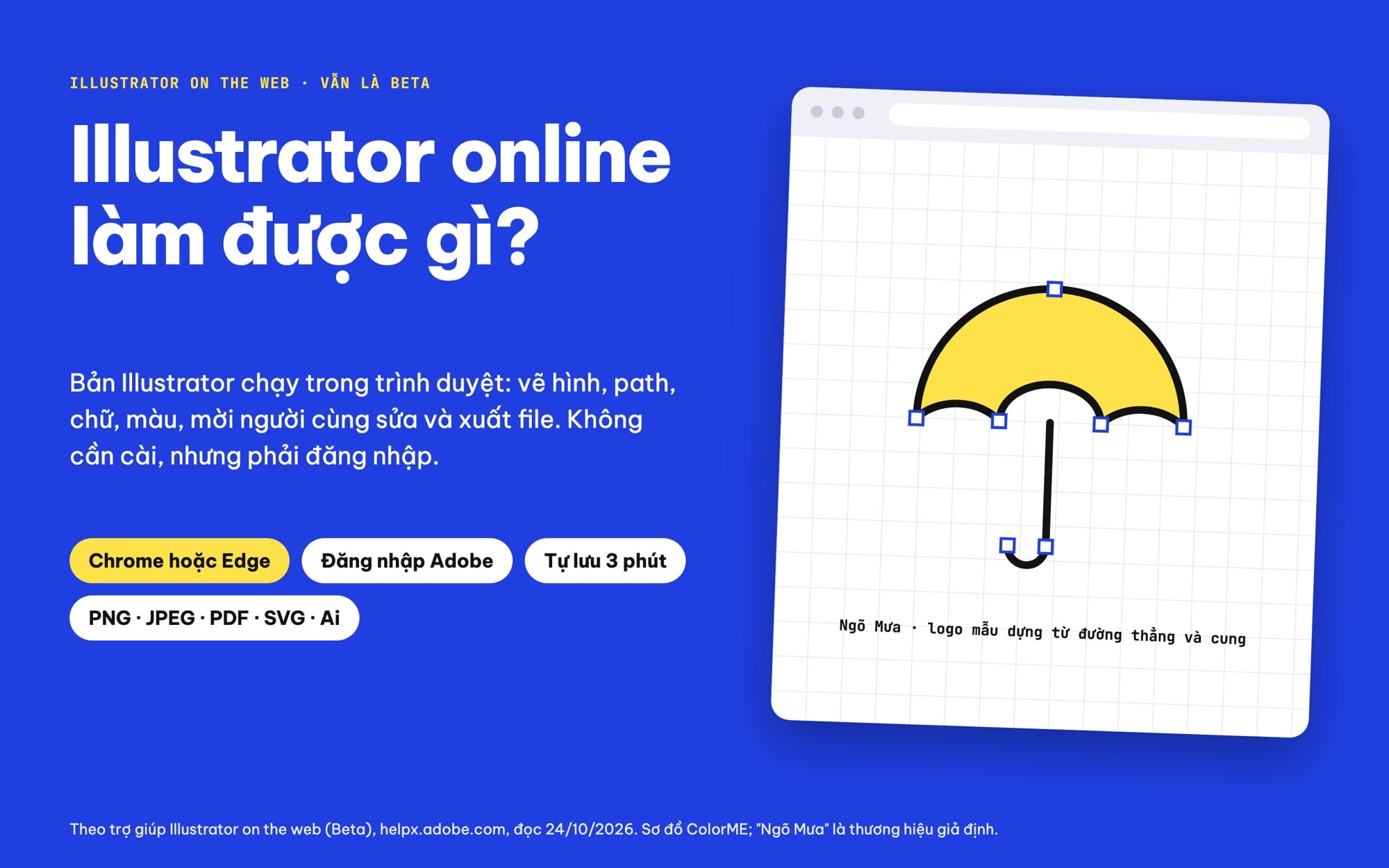 Illustrator online làm được gì trên trình duyệt
