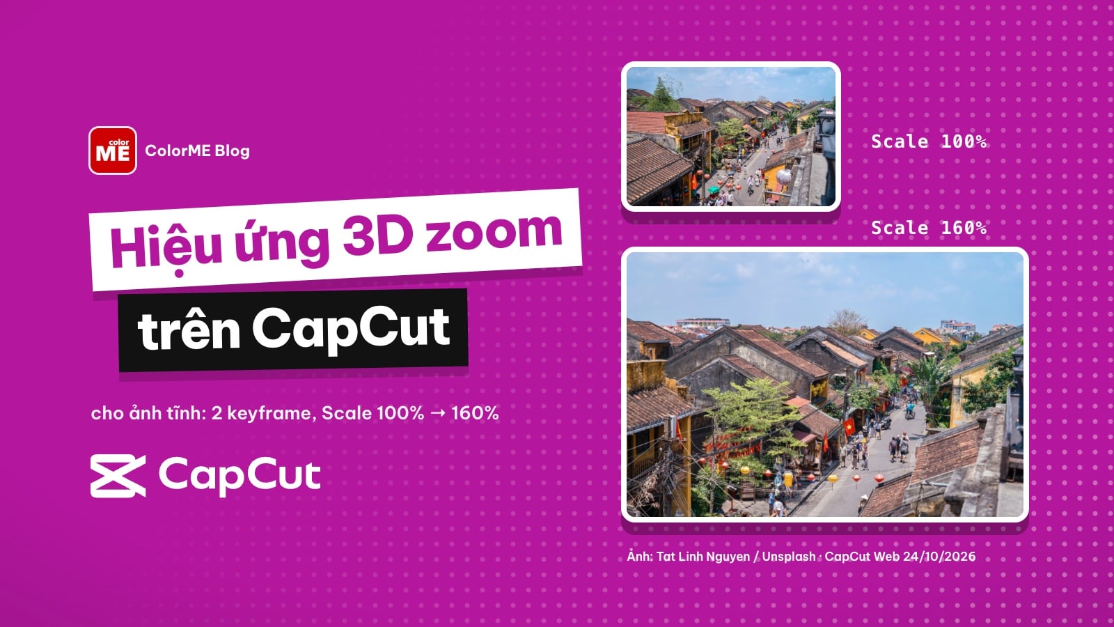 Cách làm hiệu ứng 3D zoom cho ảnh trên CapCut