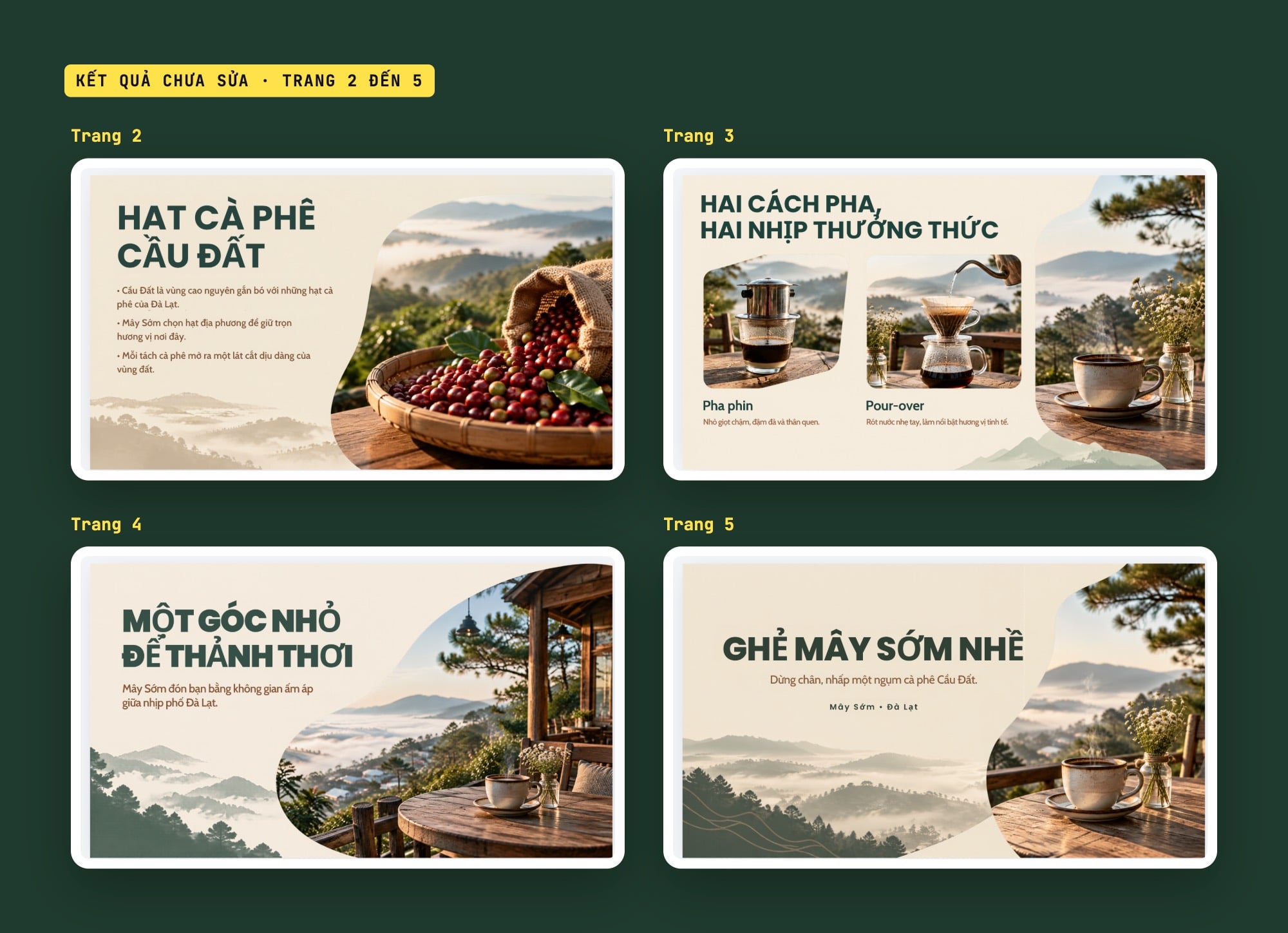 Slide do Canva AI tạo chưa chỉnh sửa