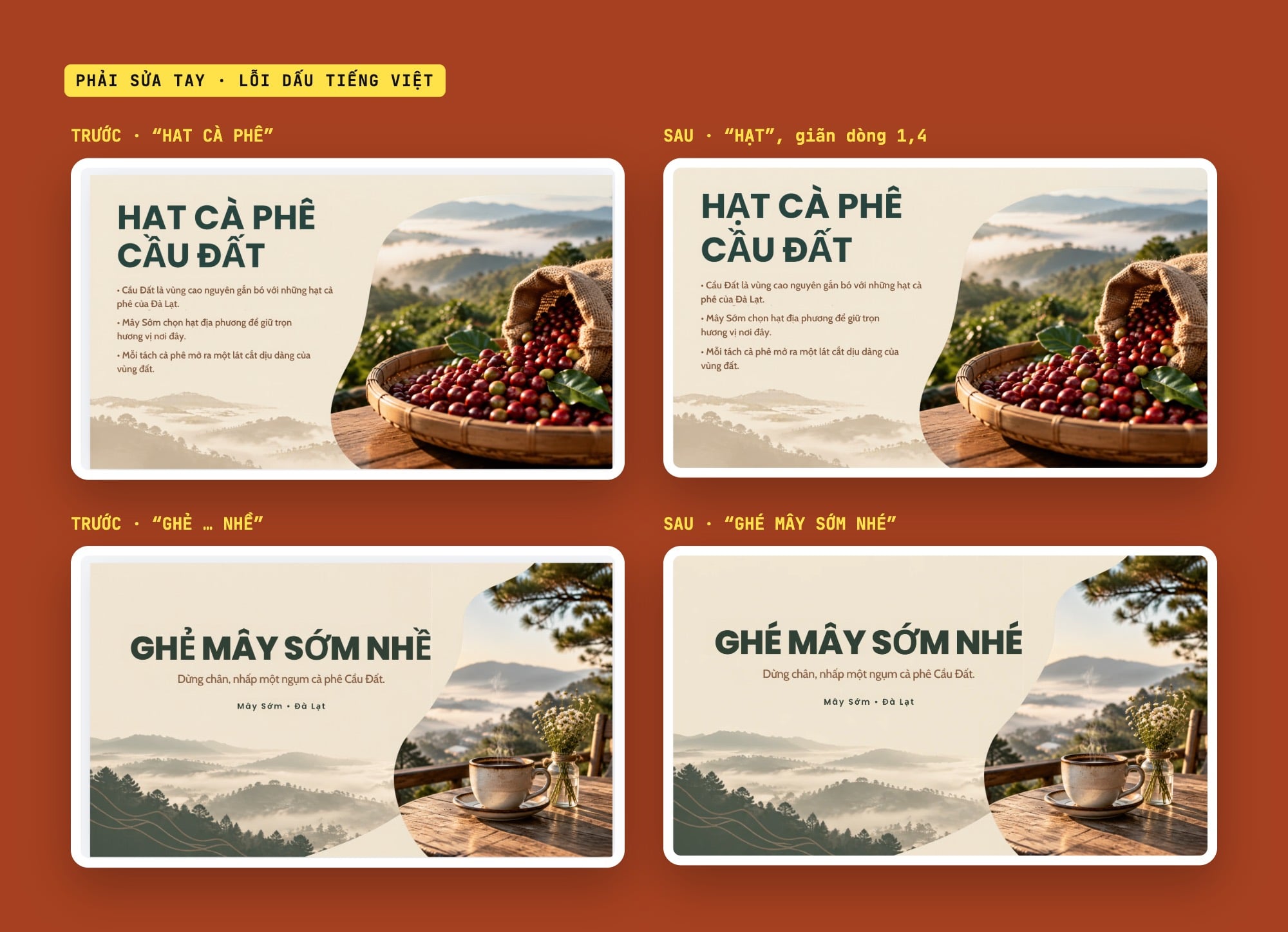 Sửa lỗi dấu tiếng Việt trong slide Canva AI