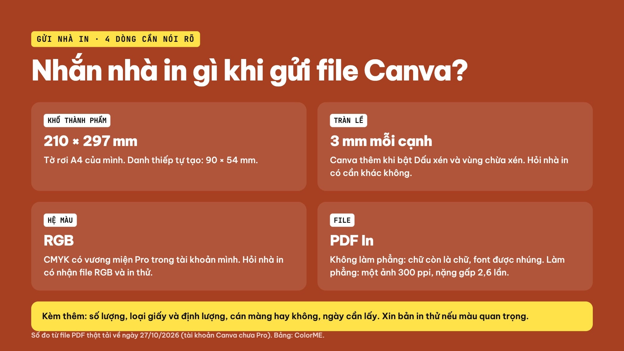Gửi file Canva cho nhà in cần nói gì