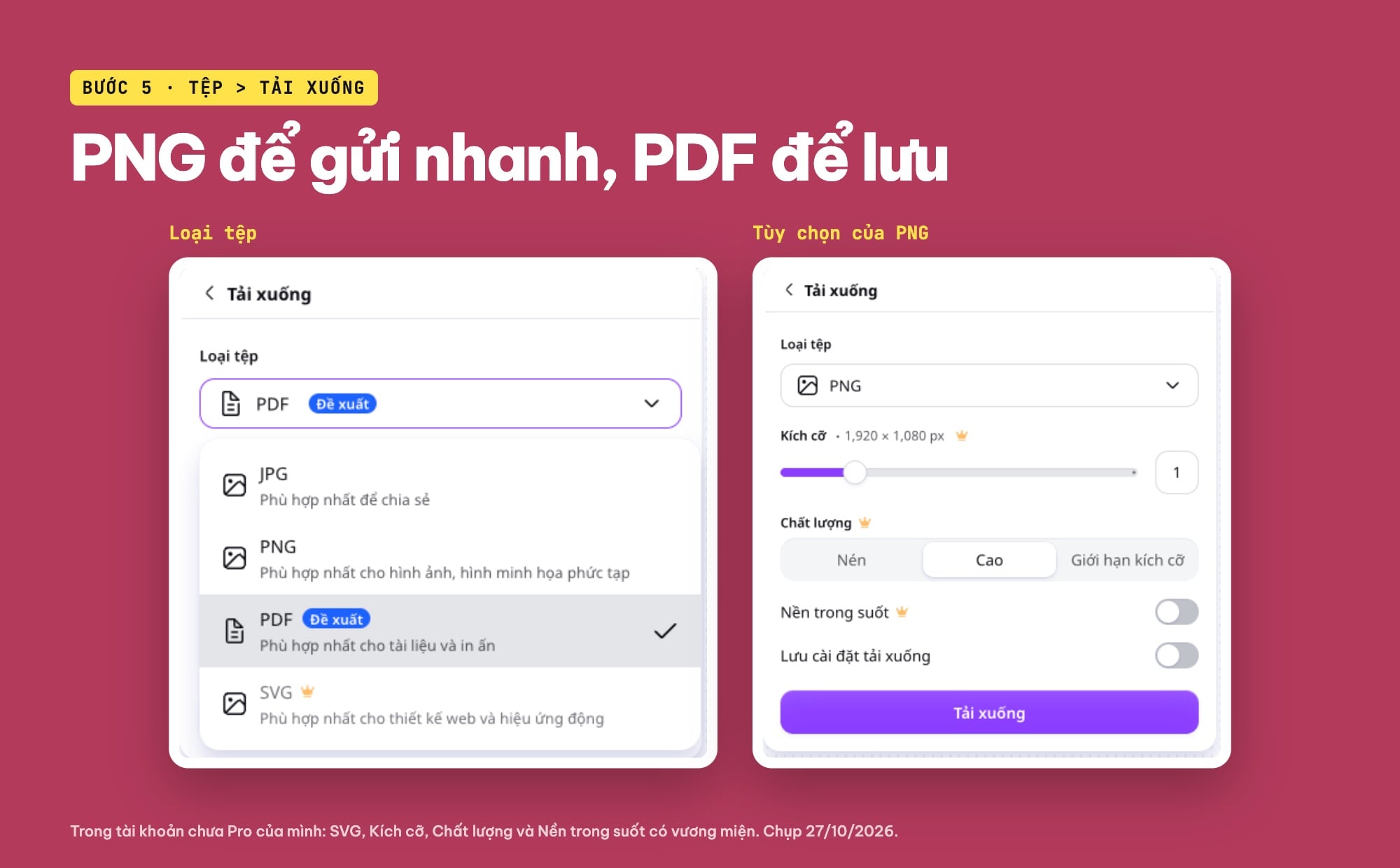 Tải Canva Whiteboard dạng PNG hoặc PDF