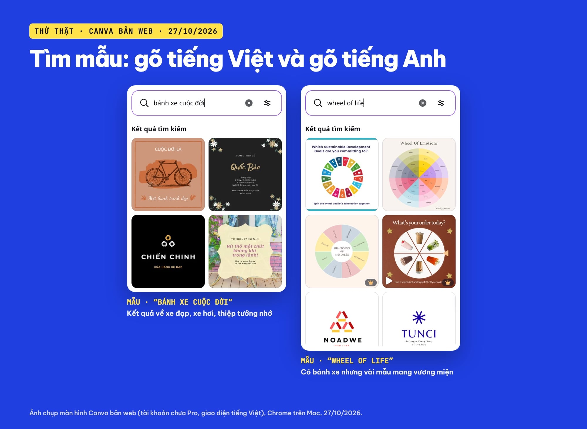 Tìm mẫu bánh xe cuộc đời và wheel of life trên Canva