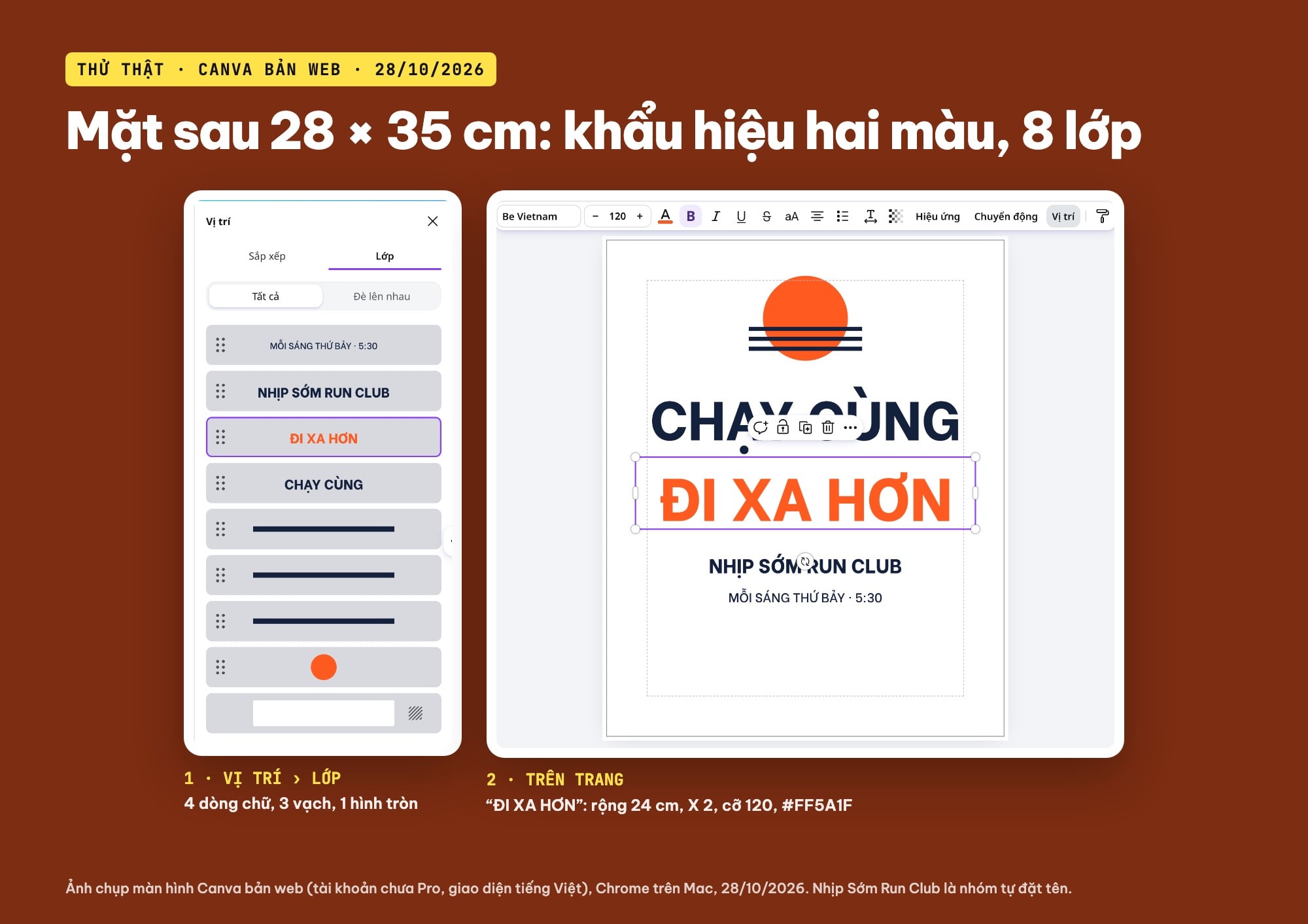 Thiết kế mặt sau áo nhóm trên Canva