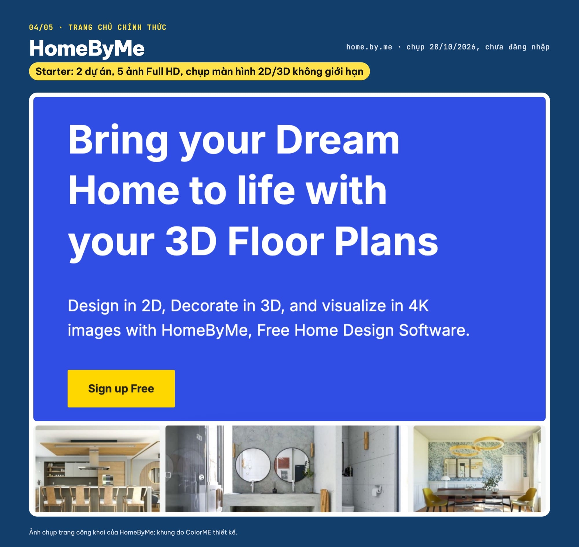 HomeByMe thiết kế nhà 3D online