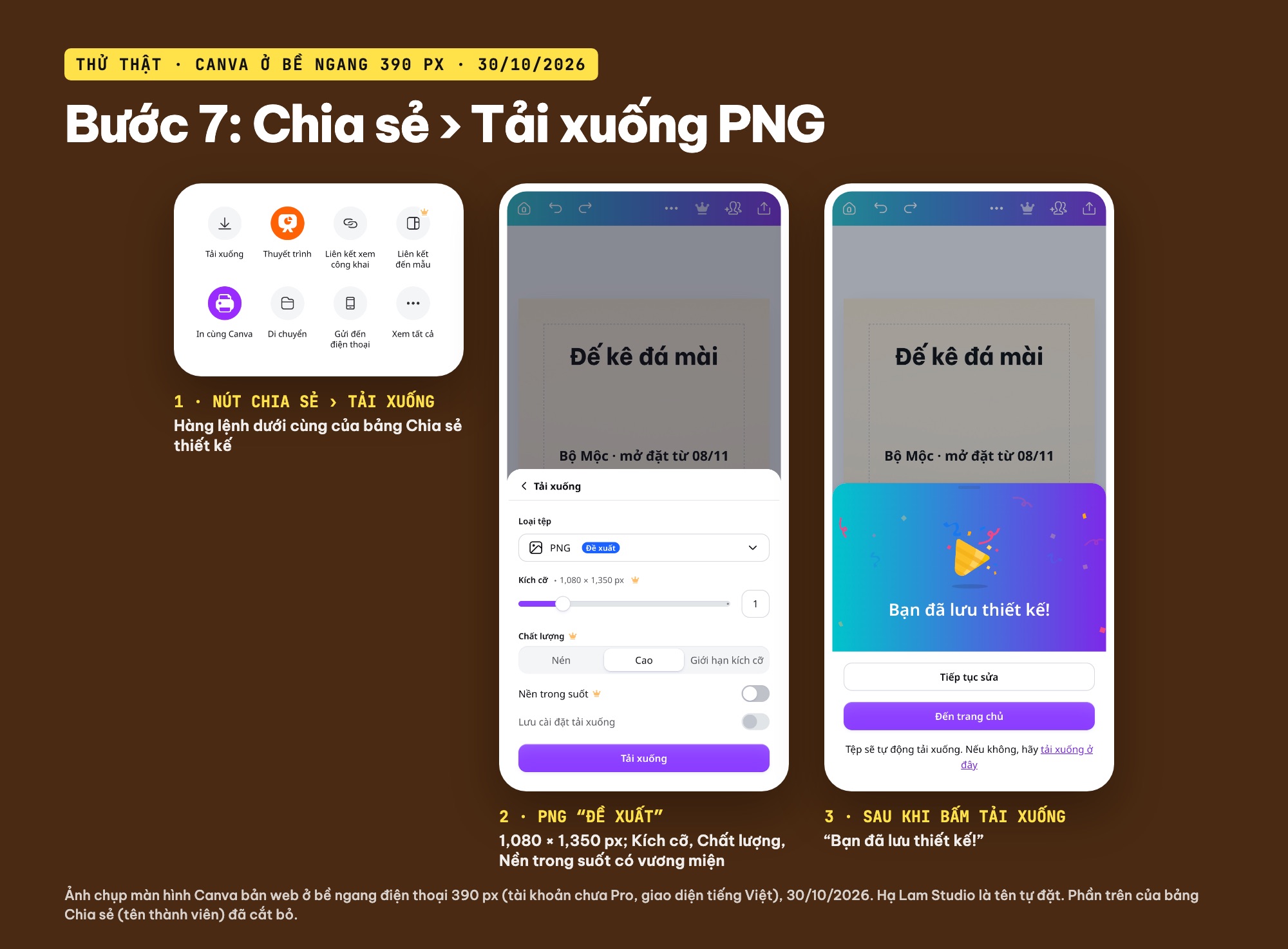 Tải thiết kế Canva về điện thoại dạng PNG