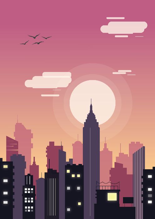 Đỗ Hồng Phương - Flat Cityscape