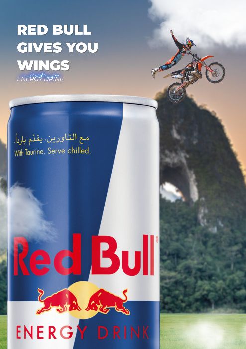 Thiết kế poster đồ uống - Redbull