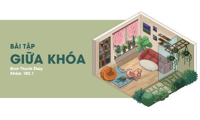 Căn phòng và khu vườn nhỏ đáng yêu