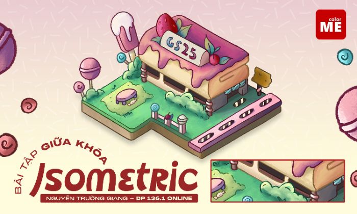 Bài Tập Giữa Khóa - Isometric Candy House