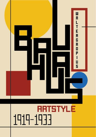 Poster phong cách Bauhaus
