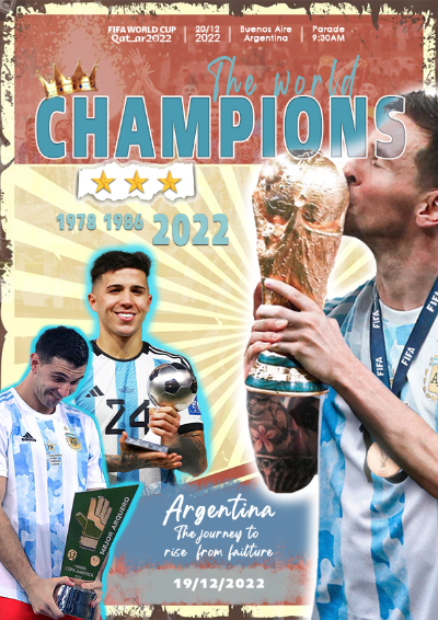 Poster sự kiện - Diễu hành Argentina vô địch World Cup