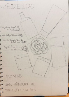 Phác thảo poster MP Shiseido