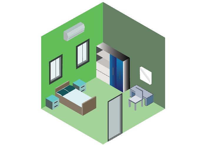 isometric room