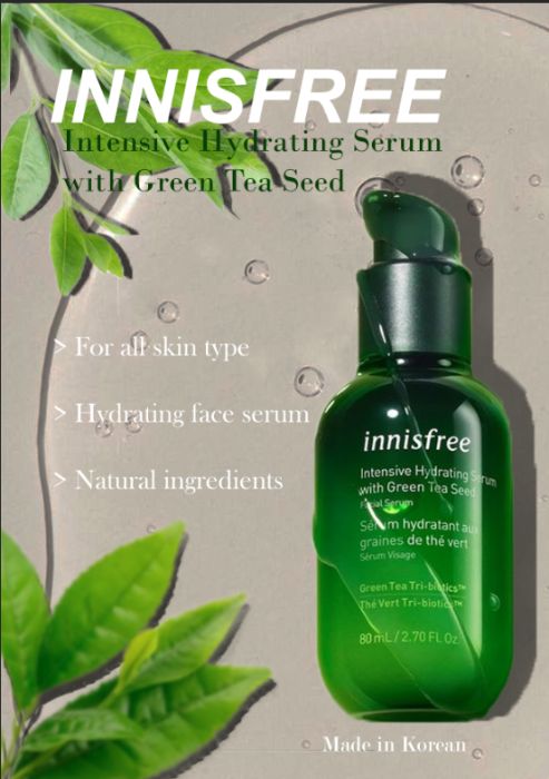 Poster sản phẩm mỹ phẩm Innisfree