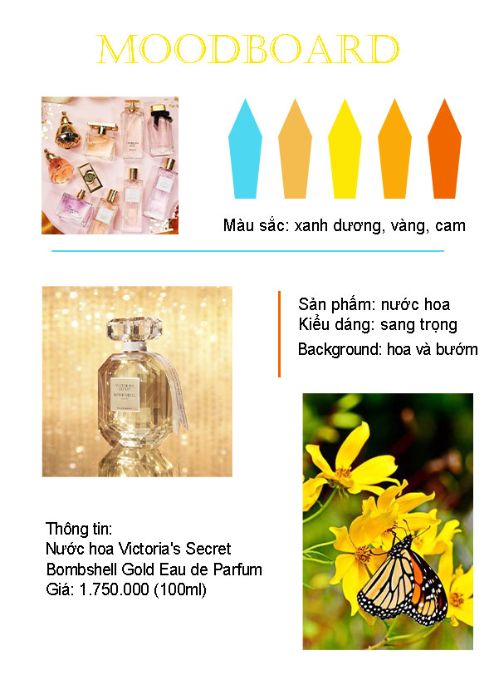 MOODBOARD VỀ NƯỚC HOA