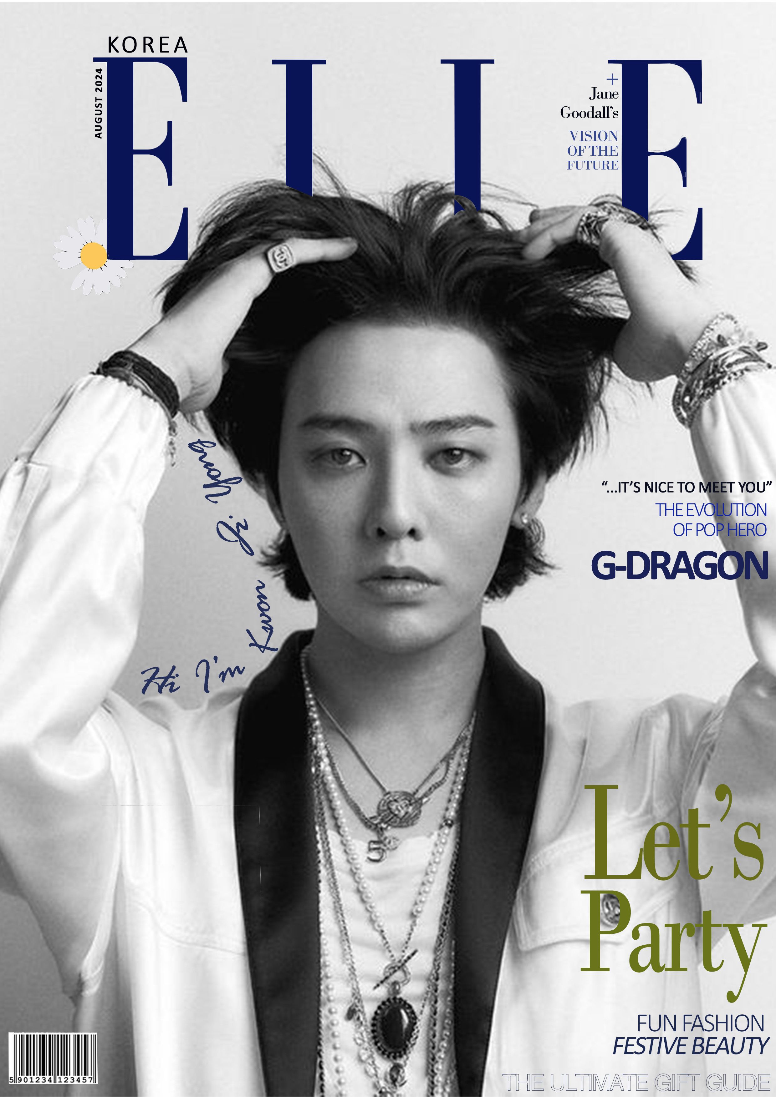 G-Dragon Elle Magazine Cover