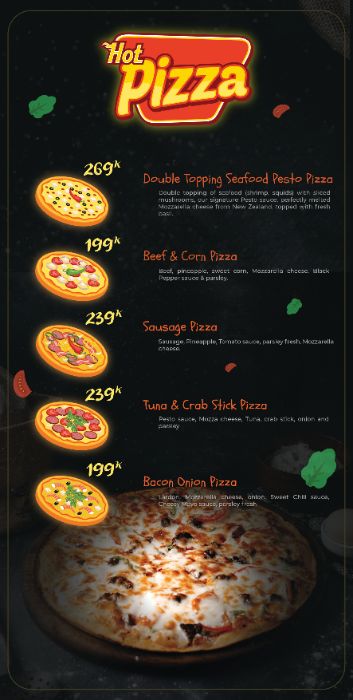 Menu Pizza