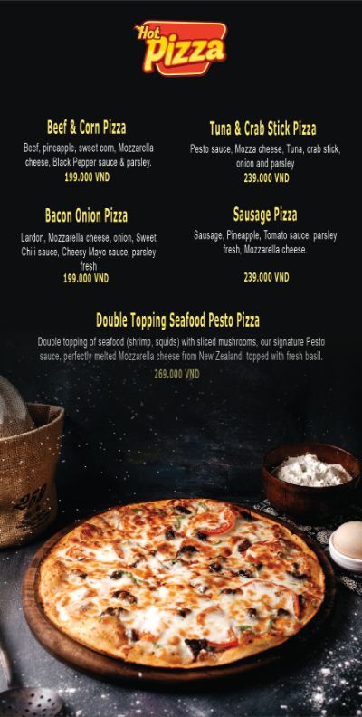 Menu Pizza