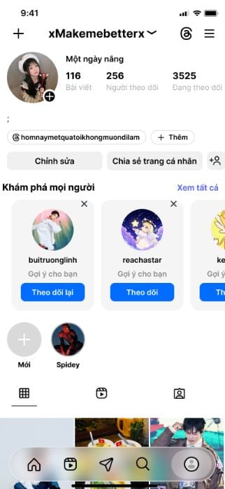 BTVN màn instagram