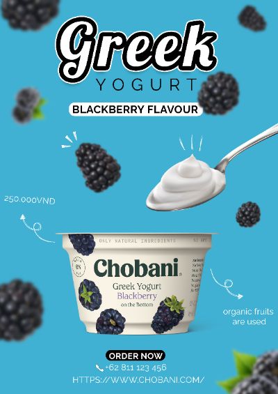 Poster Chobani yogurt