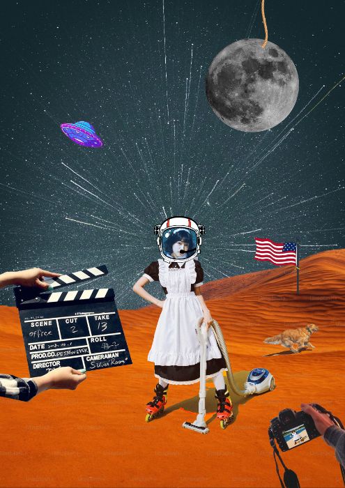 Fake desert landing