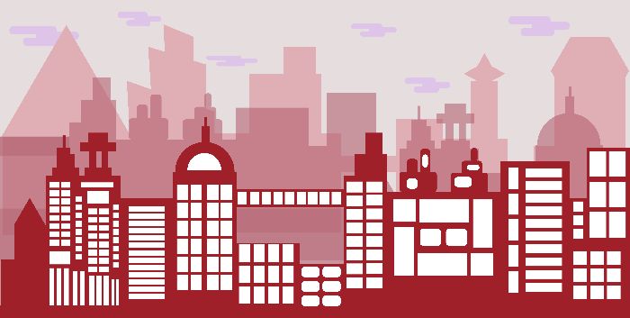 flat cityscape