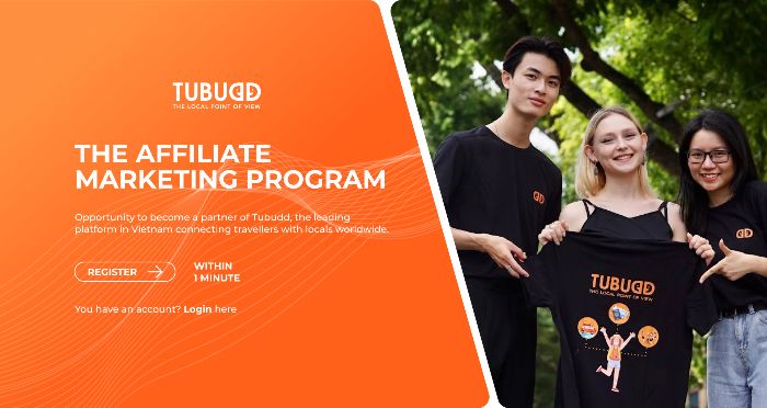 Tubudd Affiliate Marketing Program - Langing Page