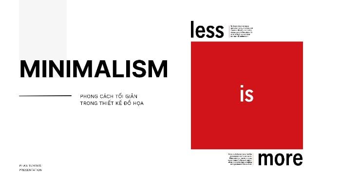 Phong Cách Thiết Kế Minimalism