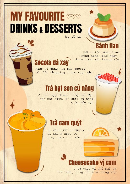 INFORGRAPHIC - ĐỒ NGỌT LÀ CHÂN ÁI