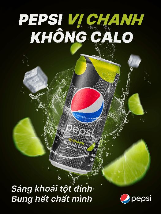 Pepsi Vị Chanh Không Calo