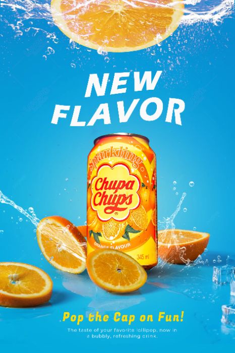 INTRODUCE CHUPA CHUPS ORANGE SODA!