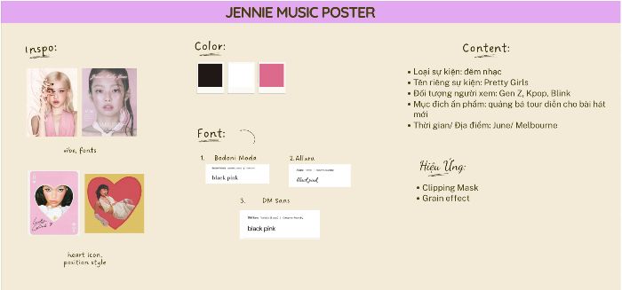 jennie music poster