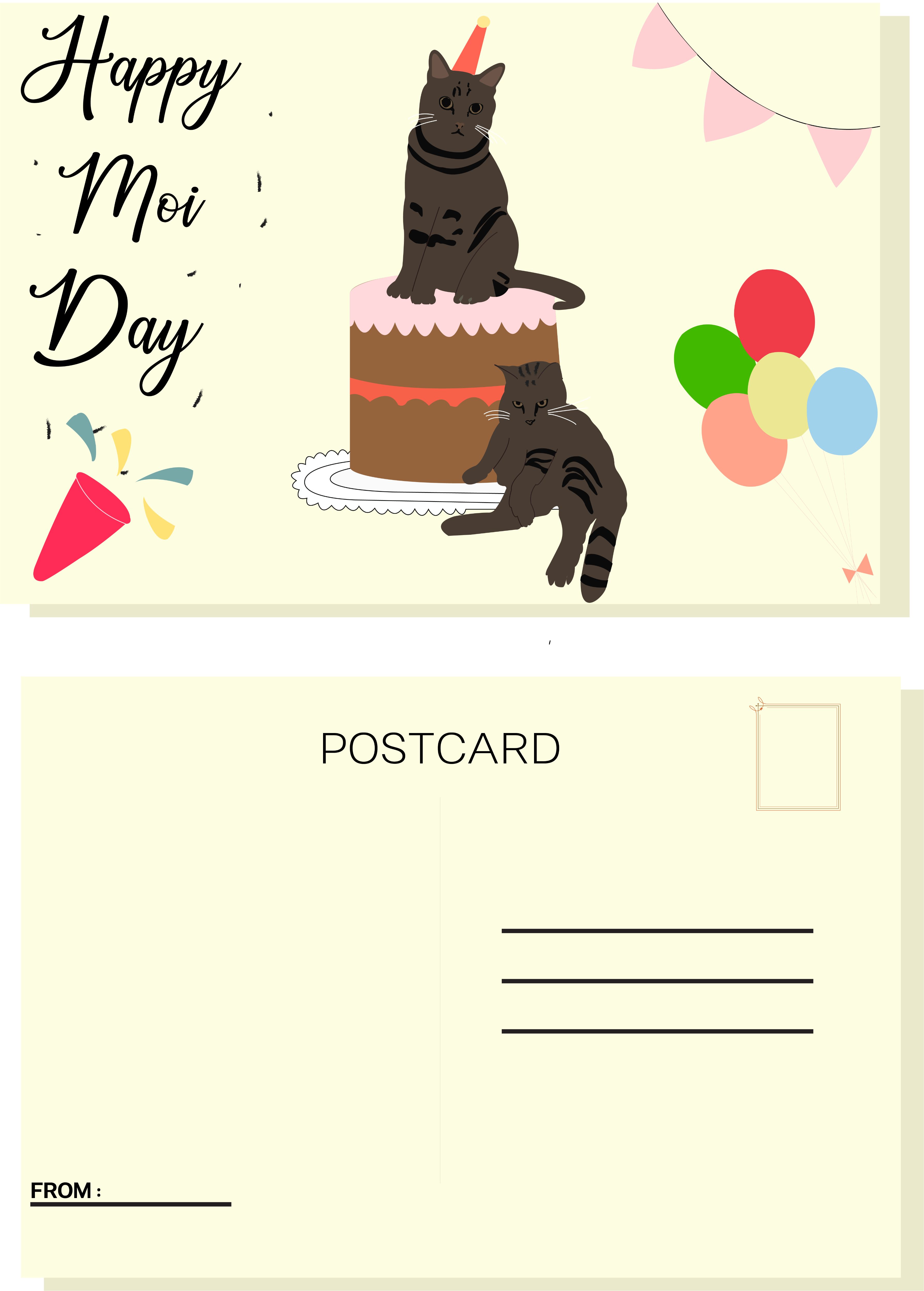 postcard chị mọi mập