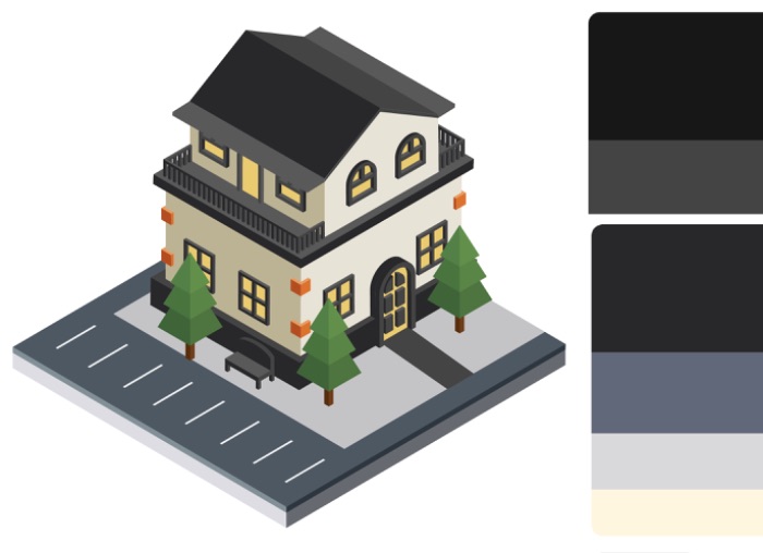 nhà isometric