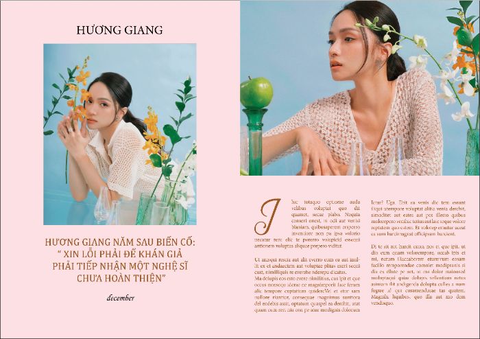 Thiết kế 2 spreads tạp chí