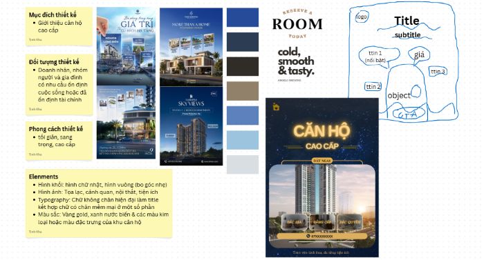 BTVNB5 - Thiết kế POSTER giới thiệu căn hộ cao cấp sắp mở bán