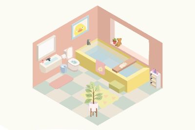 Isometric Bathroom