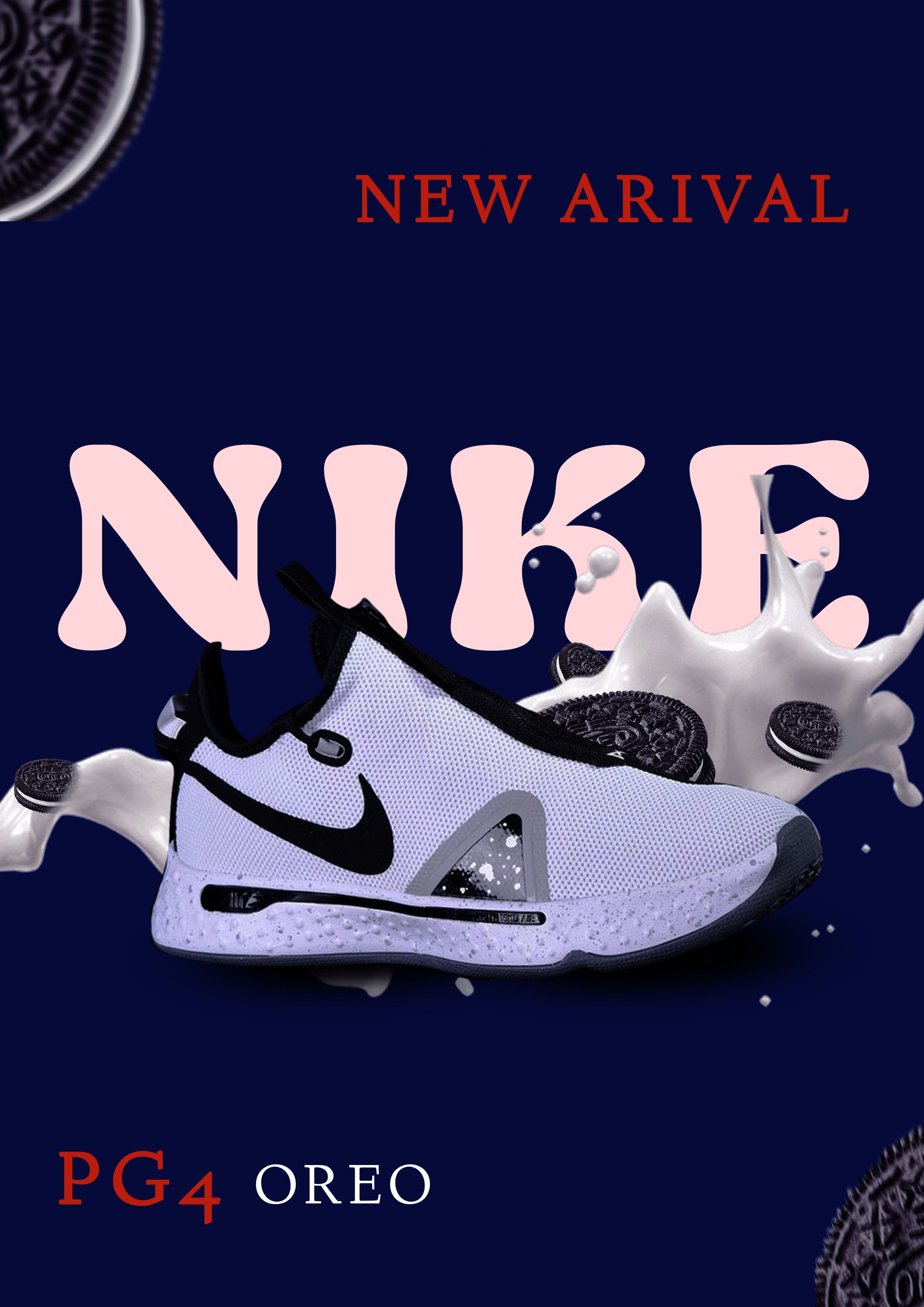 Nike PG4 Oreo poster