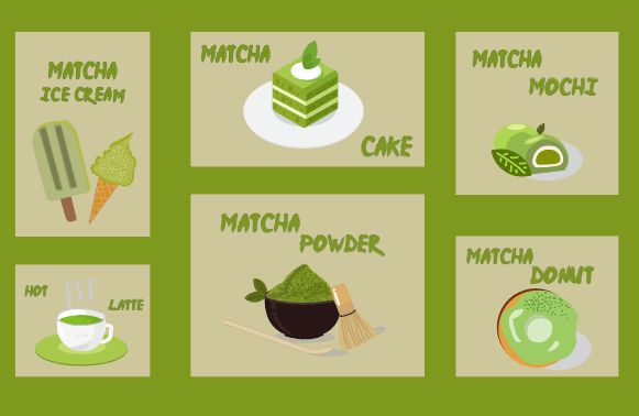 Bài tập cuối môn illustrator: Matcha Collection