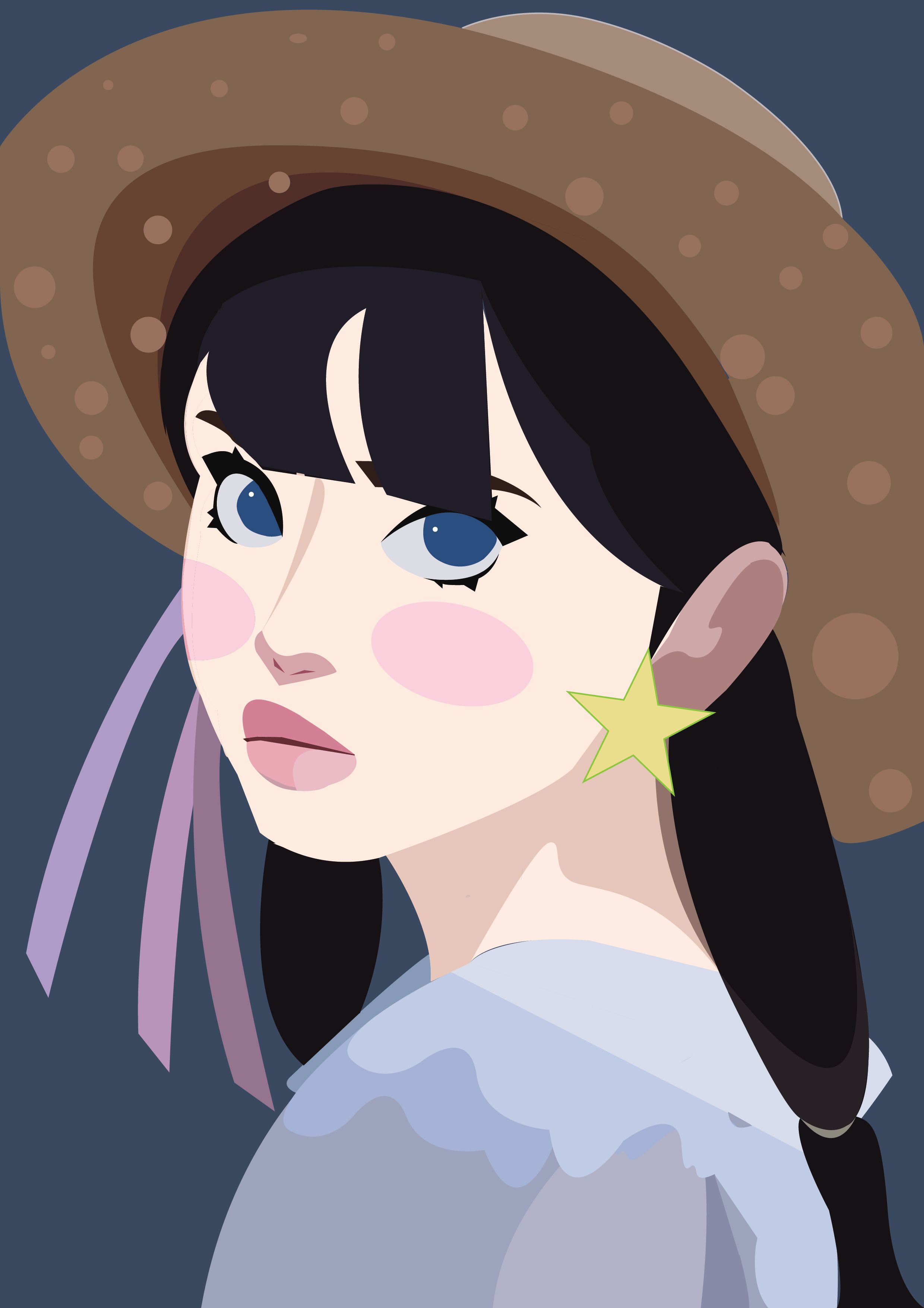 Minh họa chân dung sáng tạo theo phong cách Flat Illustration