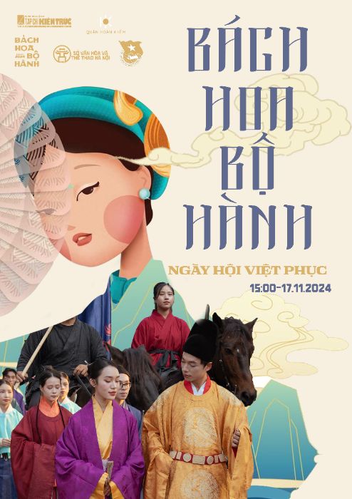 Poster sự kiện " Bách hoa bộ hành"