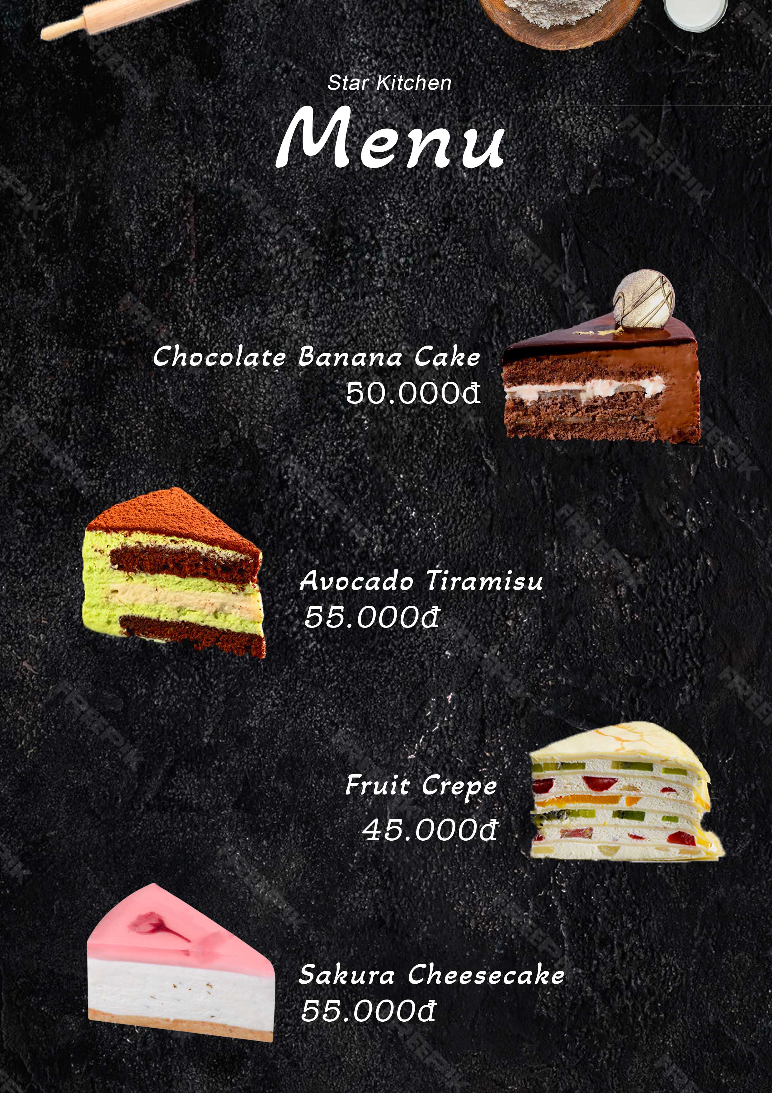 Menu Star Kitchen