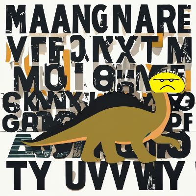 dino typographic