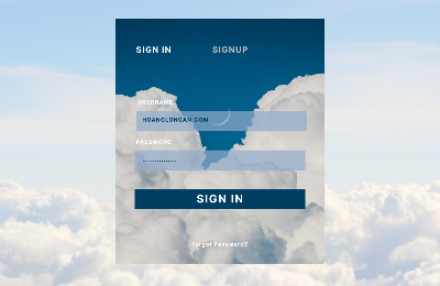 Màn hình Sign up