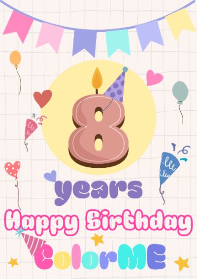 ColorME Birthday card