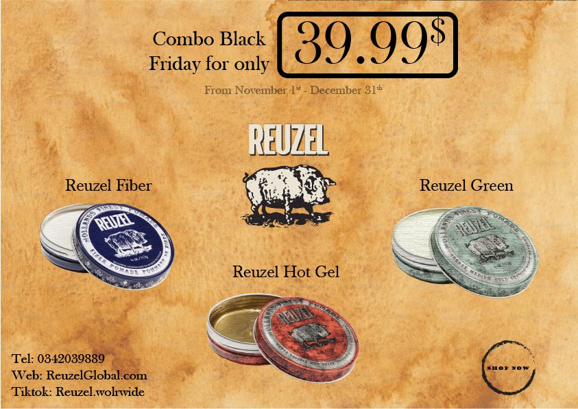 Đỗ Viết Tuấn Nghĩa - Poster Black Friday Reuzel Products
