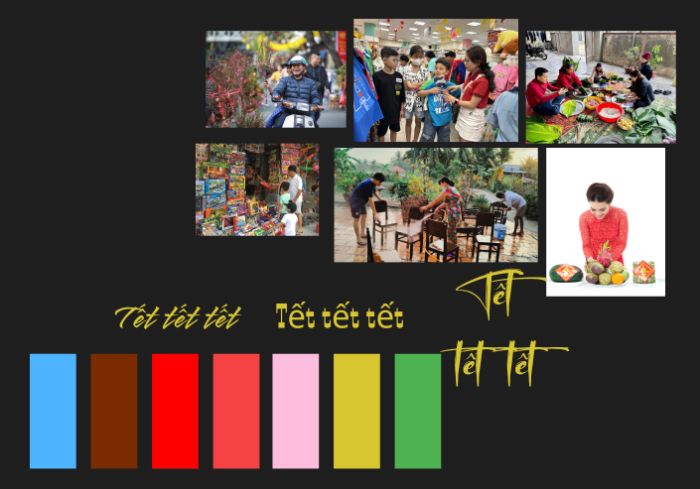 Moodboard và Styleboard Tết