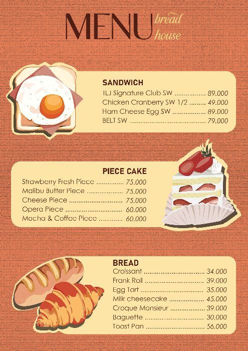 menu bread