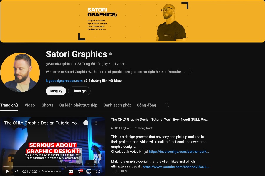 Khóa học Illustrator free trên youtube tốt nhất - Satori Graphics